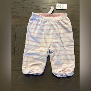 Baby gap baby girl reversible cotton pants 3-6M NWT ret $55